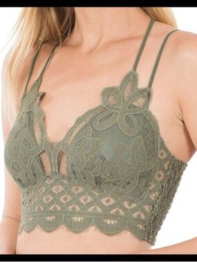 Free People Adella Lace Bralette